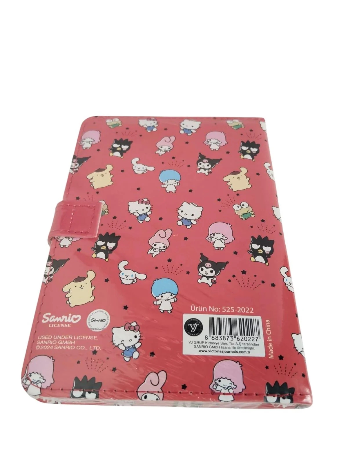 Victoria’s Journals Hello Kitty ve Arkadaşları Kalp Kilitli Günlük A6 Defter 192 sayfa 80 gram 525-2019
