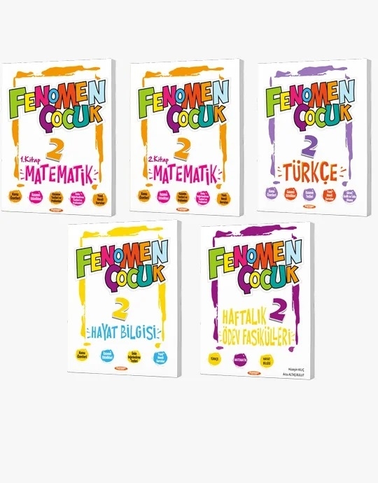 Fenomen Çocuk 2. sınıf 6 Kitap Set Tüm Dersler