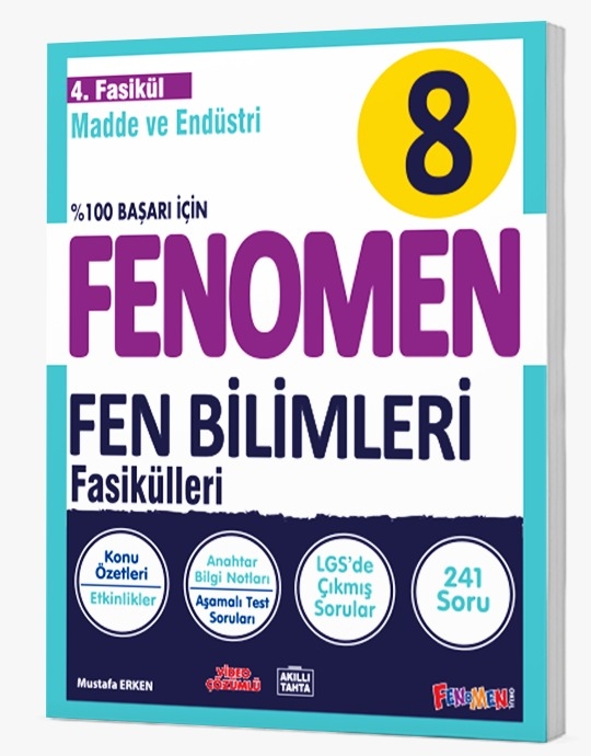 FENOMEN 8 FEN BİLİMLERİ 4.FASİKÜL (MADDE VE ENDÜSTRİ)