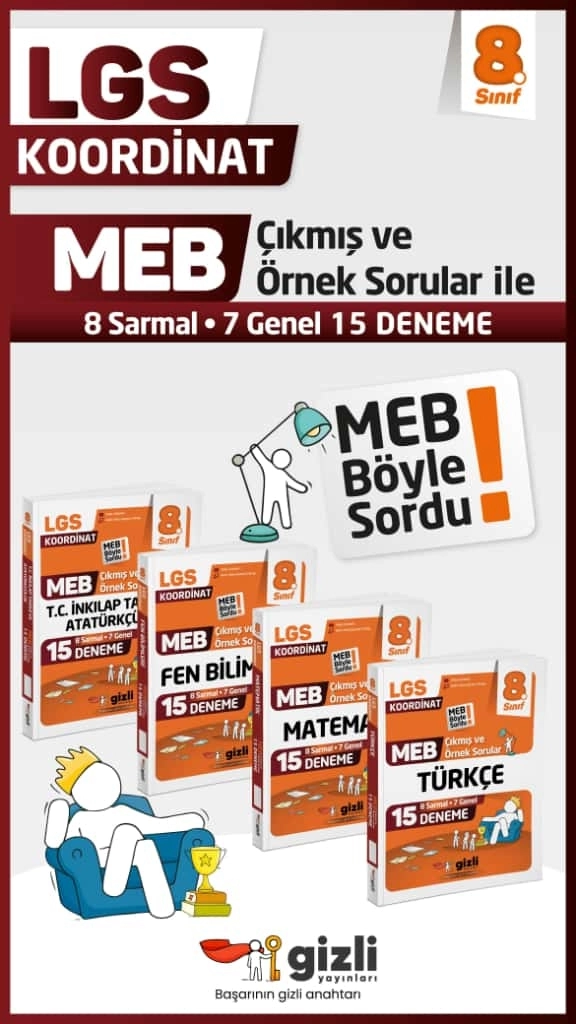 Gizli Yayınları Lgs Meb Çıkmış ve Örnek Sorular Türkçe 15’li Deneme - Meb Böyle Sordu