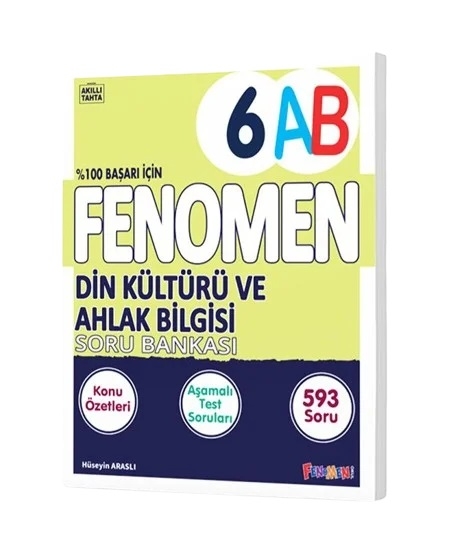 FENOMEN 6 DİN KÜLTÜRÜ VE AHLAK BİLGİSİ KONU ÖZETLİ SORU BANKASI (A-B)