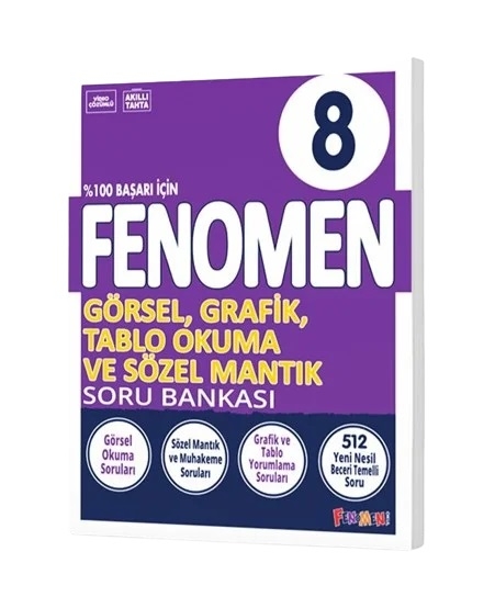 FENOMEN 8 GÖRSEL, GRAFİK, TABLO OKUMA VE SÖZEL SORU BANKASI